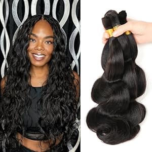 Bulk Human Hair Body Wave 3 Bundles...