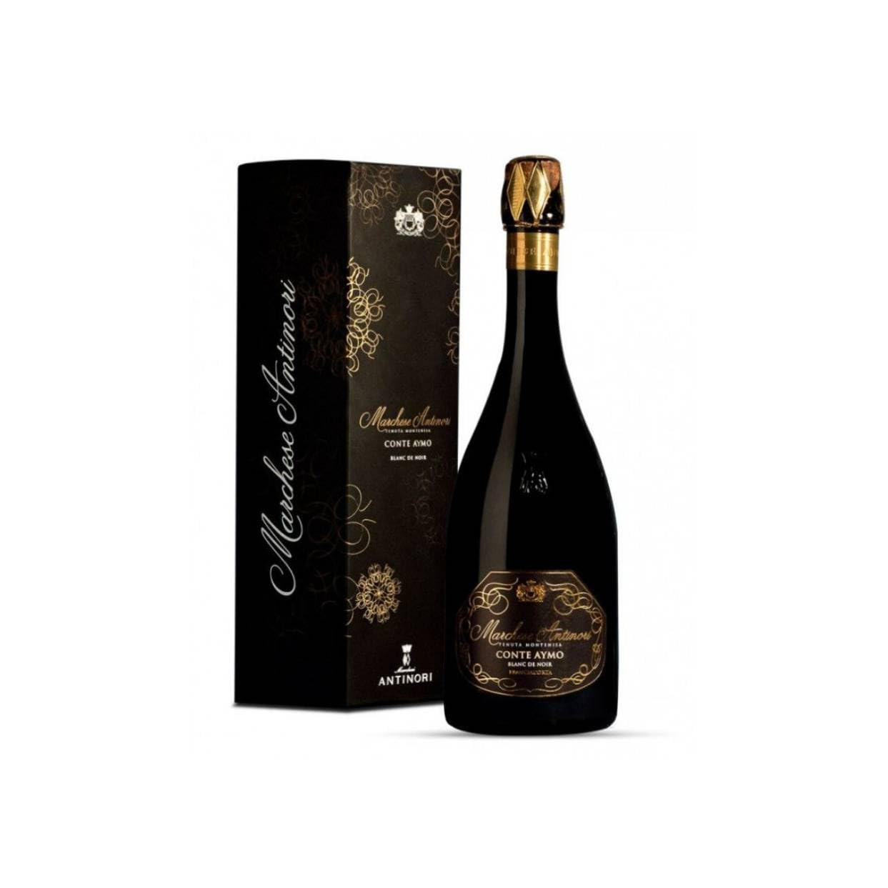 Marchesi Antinori Tenuta Montenisa Conte Aymo 2020, Spumante Brut Metodo Classico, Franciacorta DOCG, 12% vol, 750 ml con astuccio