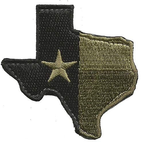 Die-Cut Tactical Texas Patch - Olive Drab