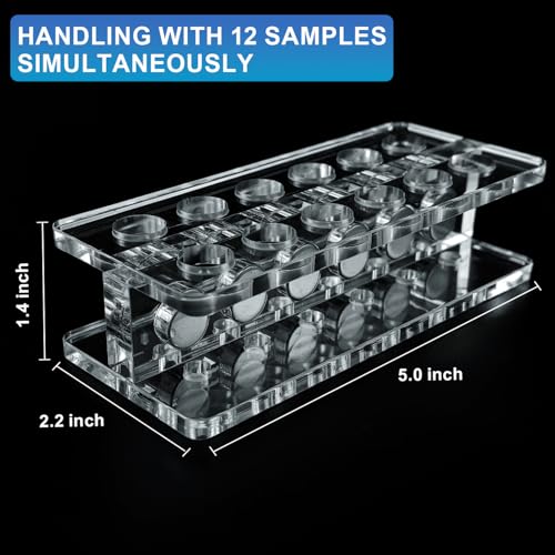 Image of Compact Magnetic Separation Racks for Preliminary Magnetic Beads Purification, for for 1.5ml /2ml centrifuge Tubes, 12-Wells