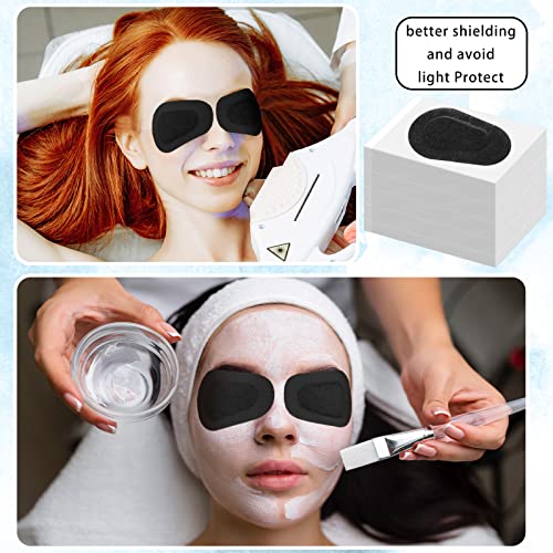 Image of Panitay 40 Pcs Eye Patches for Adults,3 X 2 Inch,Black | Disposable Breathable Medical Bandage, Adhesive Design for Amblyopia Lazy Correction Therapy, Daily Use Patches