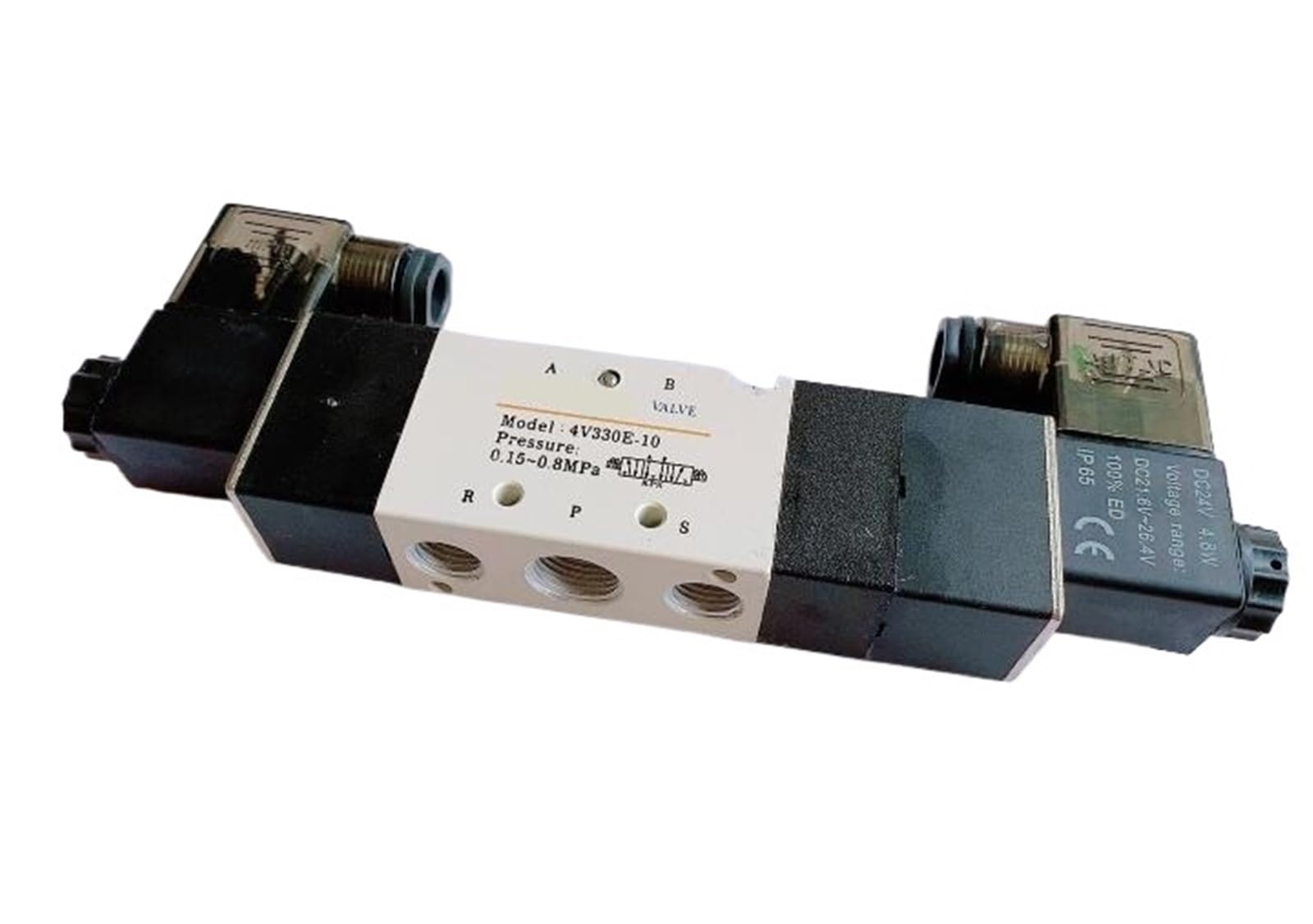 Électrovannes pneumatiques 4V330E-10 distributeur 3 positions 5 ports 3/8 DC24V