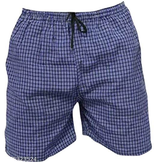 an Fabrication' Men's Cotton Elasticated Waist Drawstring Closure Mid Thigh Length Checkered Shorts Combo_PO3_Multicolour_24-picture-24