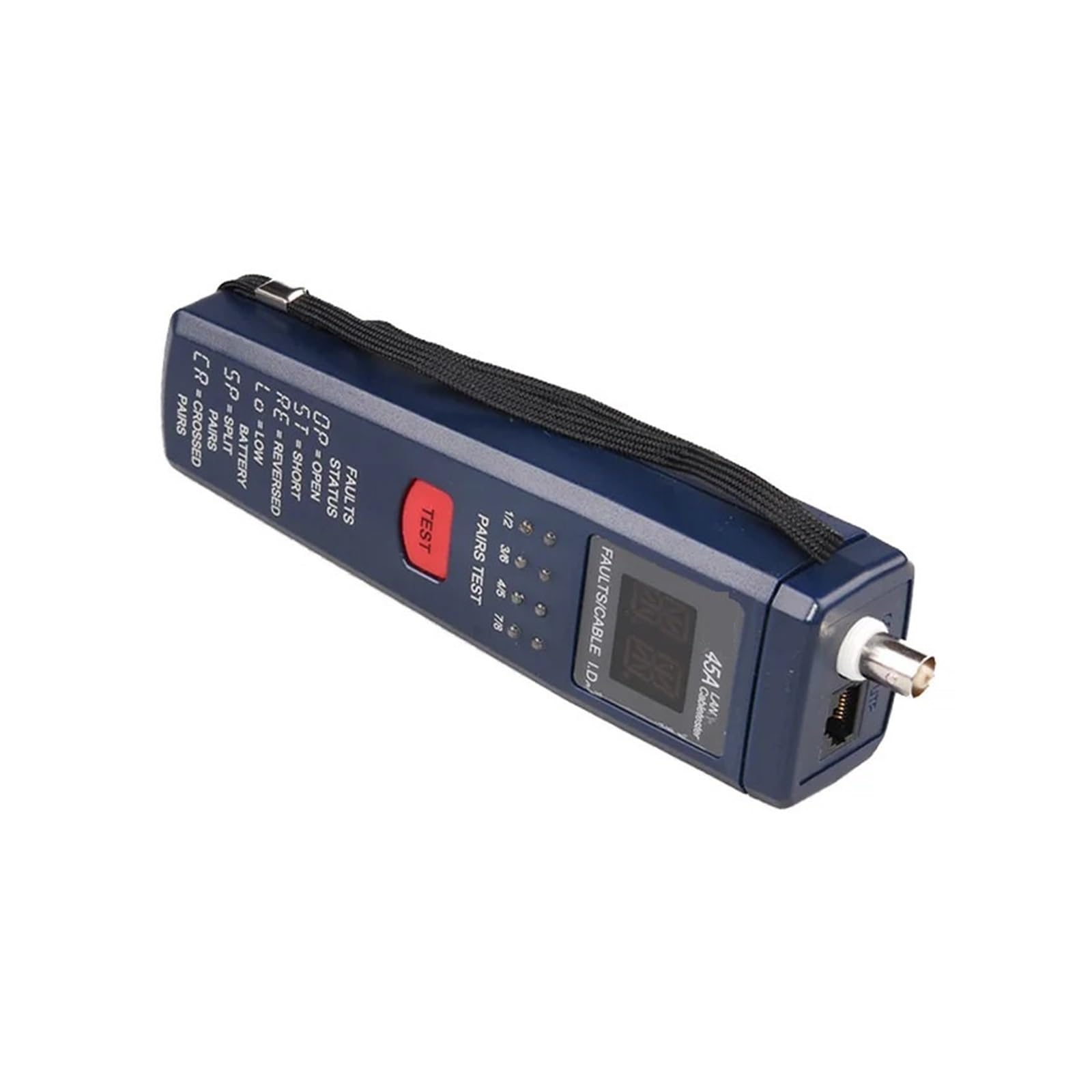 TES-45A Tester Kabla LAN/sieciowego CAT-5 Do Otwartego, Krótkiego, Odwróconego, Skrzyżowanego Podziału Dokładna Szybka Diagnostyka