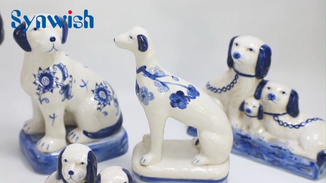 Amazon.com: SYNWISH Hand Painted Vintage Porcelain Blue& White