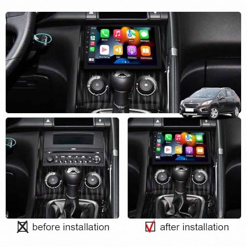 Autoradio para Peugeot 3008 y 5008 con pantalla HD, Carplay inalámbrico y Android Auto 32GB 2