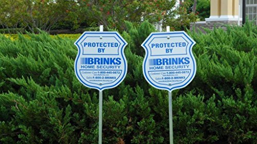 2 Authentic Reflective Home Security Signs and 8 Refective Stickers