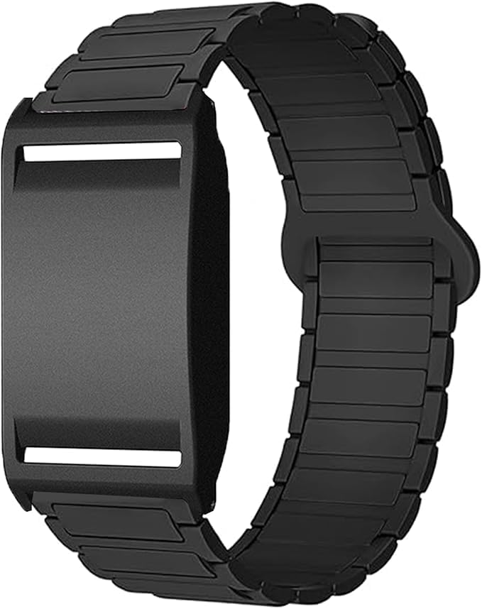Correas de Respirable Silicona Compatible con Polar Loop Smartwatch Correas,Correa Deportivas Suave de Repuesto para Mujeres y Hombres (Negro)