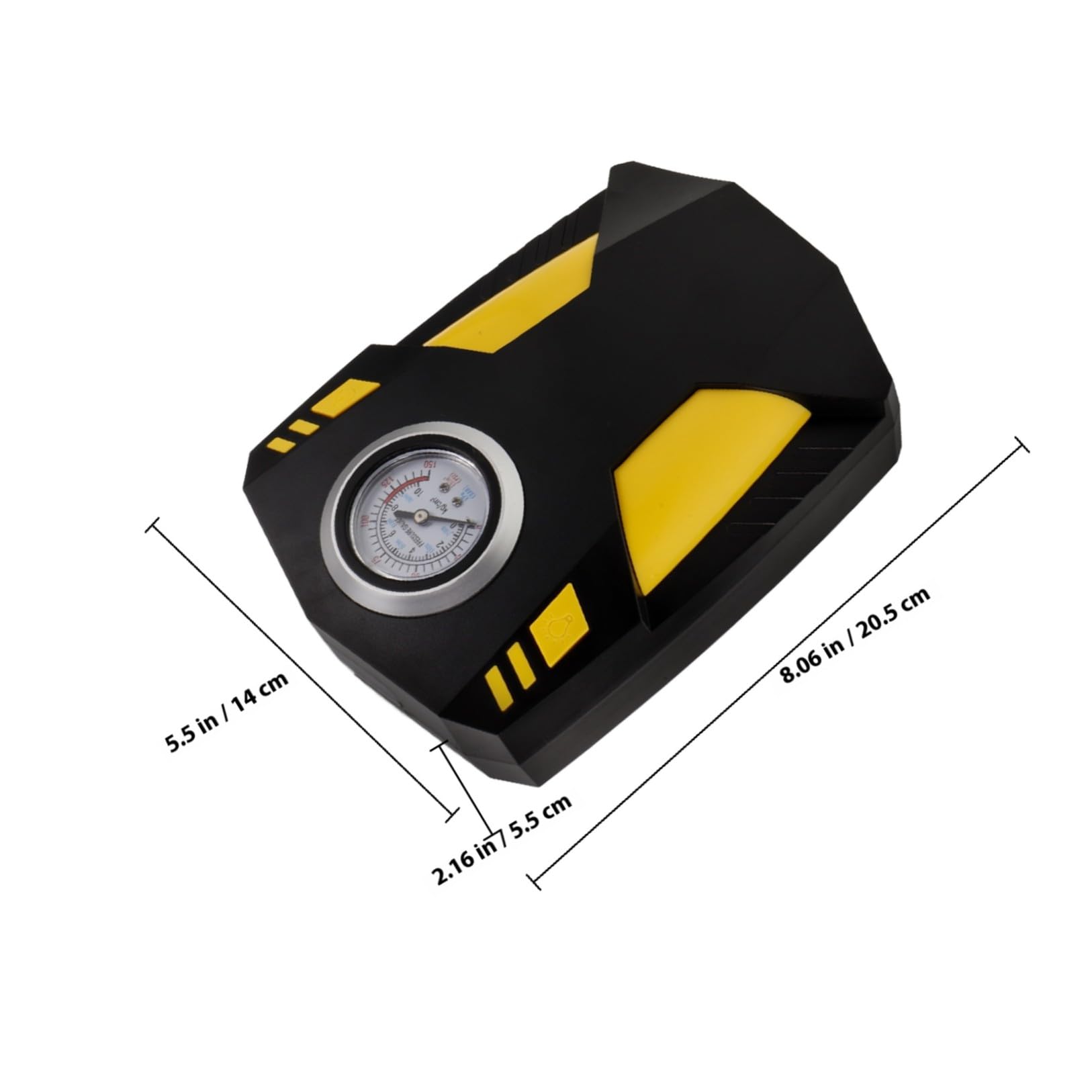 Zerodeko Compressore Portatile Pompa Aria Regolabile per Auto Display Digitale Intelligente per Pneumatici in ABS per Auto e Bicicletta Adatto a Veicoli