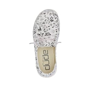 Hey Dude Girl's Wendy Youth Doodle Size 3 | Girl's Shoe | B2B