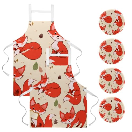 Tablier de serveuse amusant idéal pour pâtisserie et bistrots