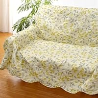 Amazon｜るるべ マルチカバー （N-M） 洗える グリーン ブラウン