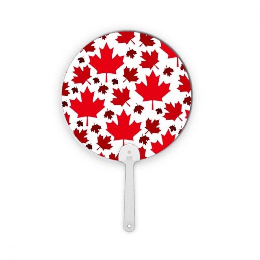 Drapeau canadien érable rond plastique pour embellir vos repas thématiques