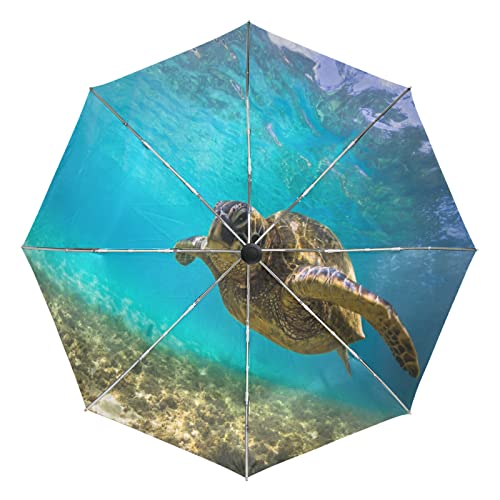 Parapluie tortue de mer incassable et coupe-vent ultra-léger pour le voyage