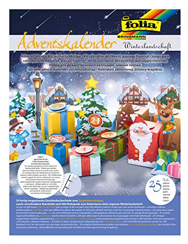 Télécharger Folia 9398 Calendrier de l’Avent avec paysage d’hiver, 25 pièces Gratuit
