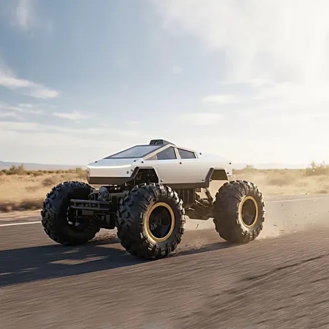Image of Off Roader Rechargeable Remote Control Car | RC Car Monster Truck | 4 Headlight Modes | Lithium Battery | C-Type Charging | 2.4GHz Remote Controller Race-Ready (Off Road ws - 9221)
