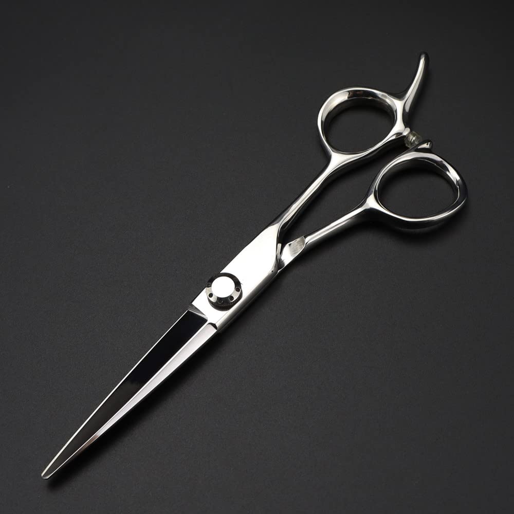 Hair Cutting Scissors, 6inch Professional Japan 440c Steel Scissor Silver Hair Scissors Haircut thinning Barber Tools Cutting Shears Hairdressing Scissors (Cutting Scissor)