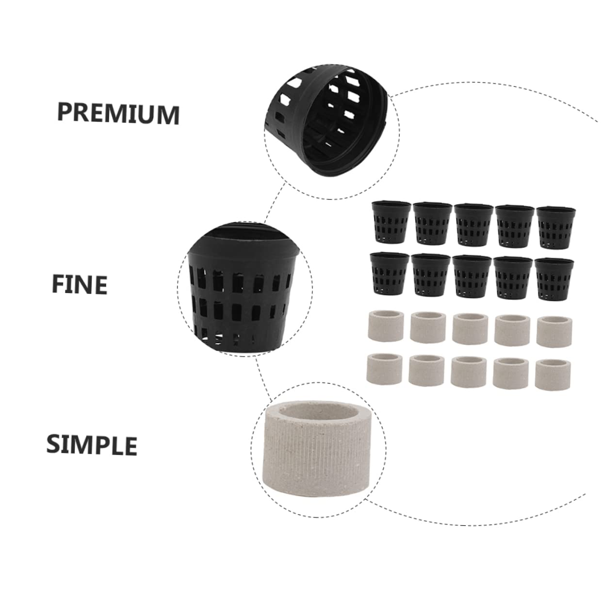 YARNOW 2 Set Coppa per piante acquatiche accessorio per piante acquatiche per acquario attrezzo per riparare le erbacce acquatiche fissatore per piante d'acquario ceramica
