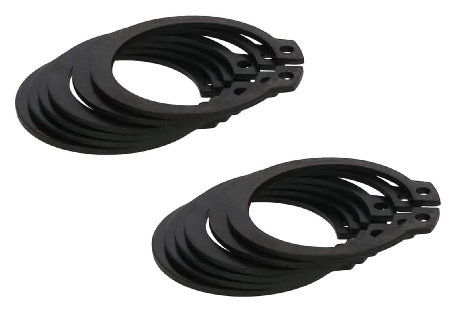 Bbvbg Black 20 Pcs 50/52/55/56/58/60/62Mm External Circlips C-Clip 65Mn, Circlip Snap External Retaining Ring For Automobiles, Valves And Bearings, Thickness 2Mm(62Mm)