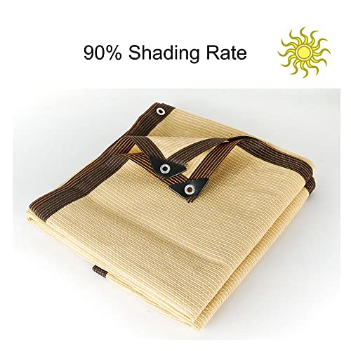 Filet d'ombrage beige pour se protéger du soleil sur le balcon