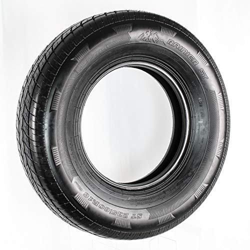 Free Country Grand Ride Set 4 Trailer Tires ST235/80R16 Radial 10 Ply Load Range E Steel Belted Radial w/Featured Scuff Guard 11123