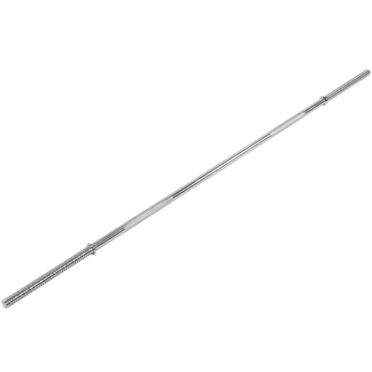MOVIT Bilanciere con Pesi - 30kg, Dritto, Diametro 25mm, Lunghezza 121,5 cm, in Acciaio Cromato, Chiusura a Vite, Dischi Rivestiti in Plastica, Nero - Asta con Pesi Palestra, Fitness, Allenamento