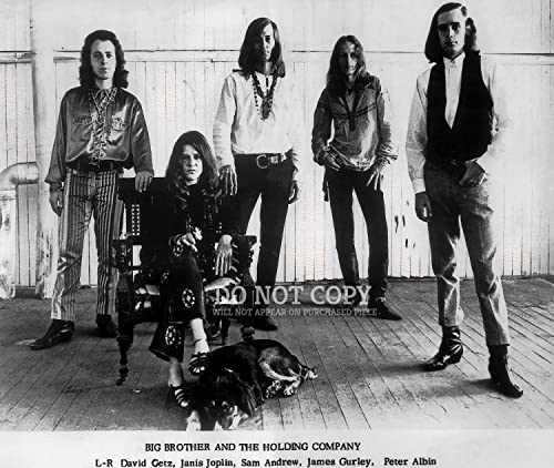 Janis Joplin Big Brother and the Holding Company Photographie 27,9 x 33 cm poster