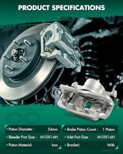 Image of SCITOO 19B6038 19B6039 Rear Left & Right Disc Brake Calipers Assembly w /Bracket For Acura For ILX,For Honda For Civic /For CR-Z /For Fit