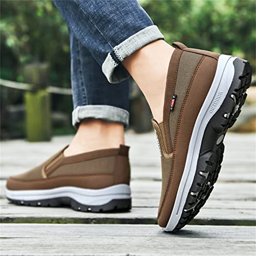 Breathable Orthopedic Travel Plimsolls, Non-Slip Air Sneakers, Men's Arch Support Slip-on Canvas Loafers3