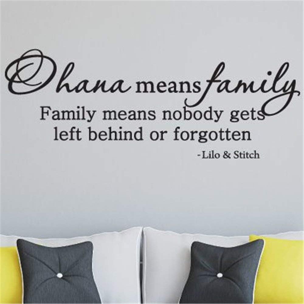 YttBuy Ohana Means Family Decal Ohana Means Family Wall Decal Ohana Means Family Decal for Wall Ohana Means Family Sticker Ohana Means Family Decor Ohana Decor