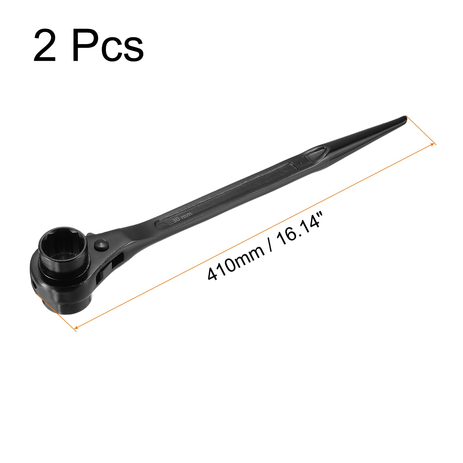 QUARKZMAN 2 Piezas 30 X 32 Mm Llave De Trinquete De 12 Puntos (Negro)