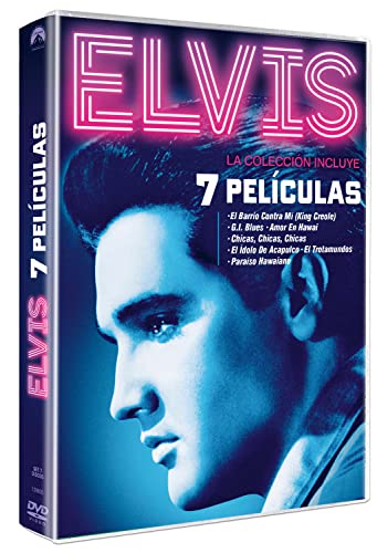 Elvis Presley (DVD) Pack 7 peliculas: El Barrio contra mi (King Creole) / GI Blues / Amor en Hawai / Chicas, Chicas, Chicas / El Idolo de Acapulco / El Trotamundos / Paraiso Hawaiano