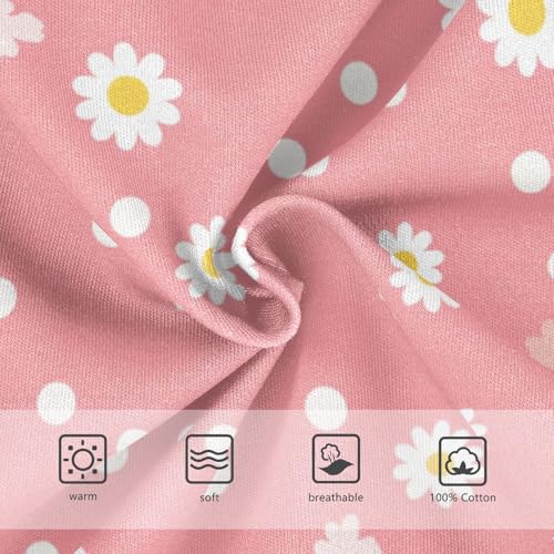 KLL White Polka Dot Red Background Toddler Boy Soft Nighttime Underwear Breathable Children Undies3