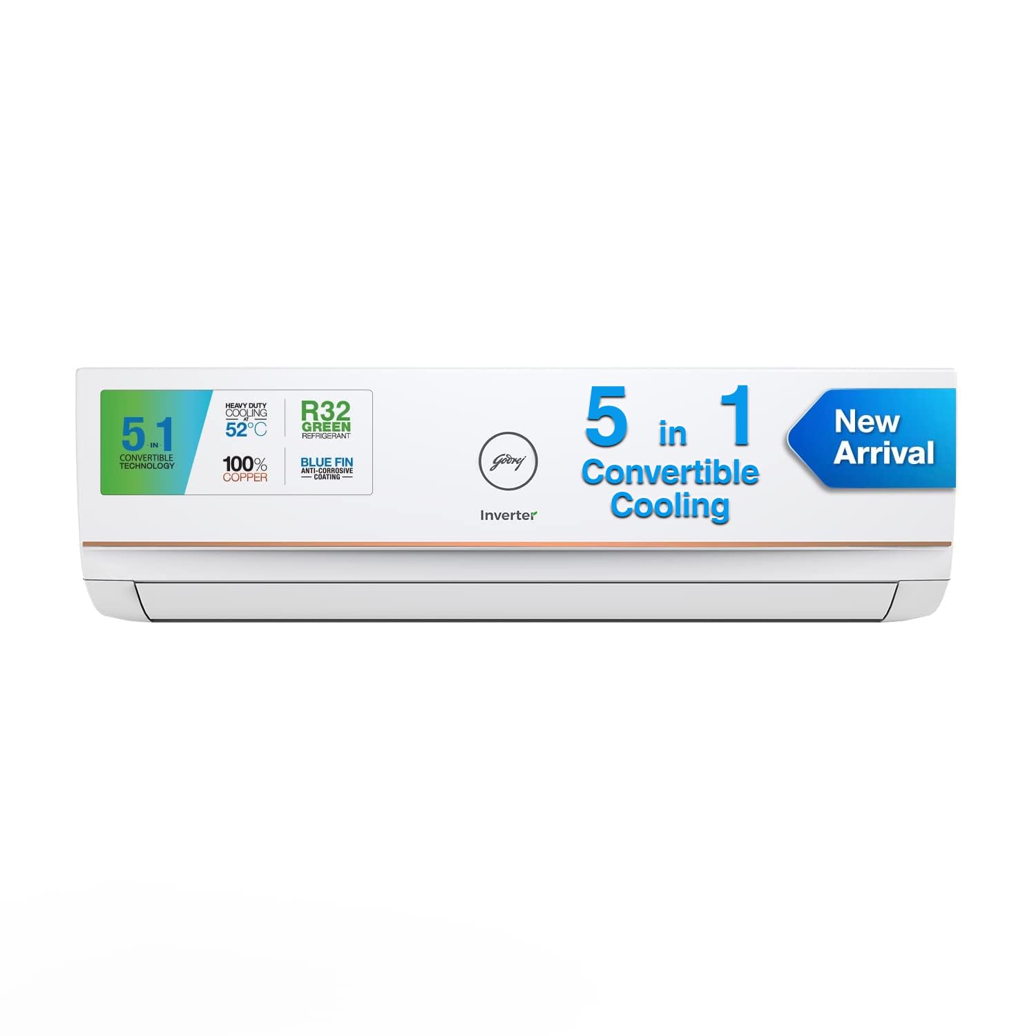 Godrej 1.5 Ton 3 Star, Anti-Leak, 5 Years Comprehensive Warranty, 5-In-1 Convertible Cooling, Inverter Split AC (AC 1.5T SIC 18DTC3 GWA AL, White)-picture-17