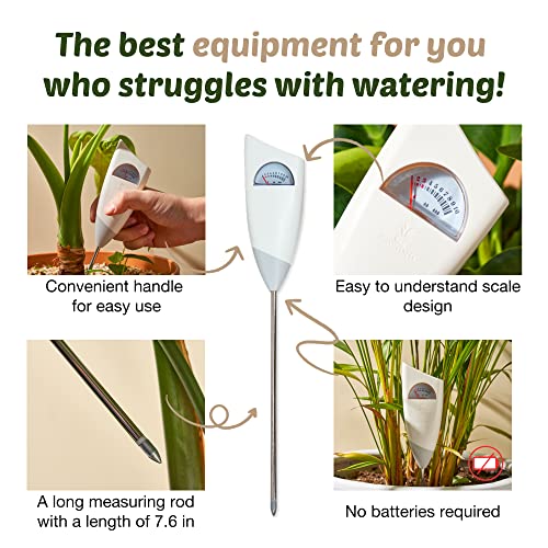 PLANTFULNESS Soil Moisture Meter, Plant Water Monitor, Soil Tester, Plant Water Meter Indoor Plants & Outdoor Gardening - Image 3