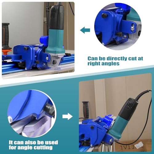 Image of Electric Orbital Angle Grinder Tile Cutter for Large Ceramic Porcelain Tiles Up to 124 inches, Precise Ceramic Tile Cutting Tool Including pumps(Grinder not included)