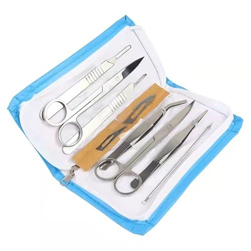 7 unids/Set de disección de Animales, Kit de disección, Conjunto de taxidermia, Herramientas de Instrumento de Entrenamiento de Laboratorio Escolar for Estudiantes de biología 7 unids/Set de disección de Animales, Kit de disección, Conjunto de taxidermia, Herramientas de Instrumento de Entrenamiento de Laboratorio Escolar for Estudiantes de biología