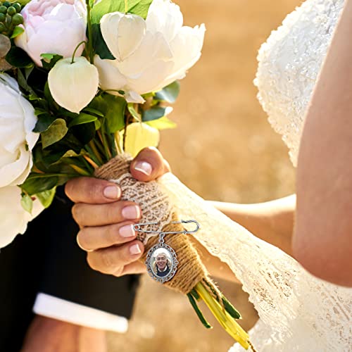 Weddingbouquetpersonalizedphotocharmmemorialkeepsakeboutonnierepinbroochpicturecustommemorialgiftformotherofbrideorgroom Urban Country Home Decor Wedding bouquet personalized photo charm memorial keepsake boutonniere pin brooch picture custom memorial gift for mother of bride or groom urban country home decor