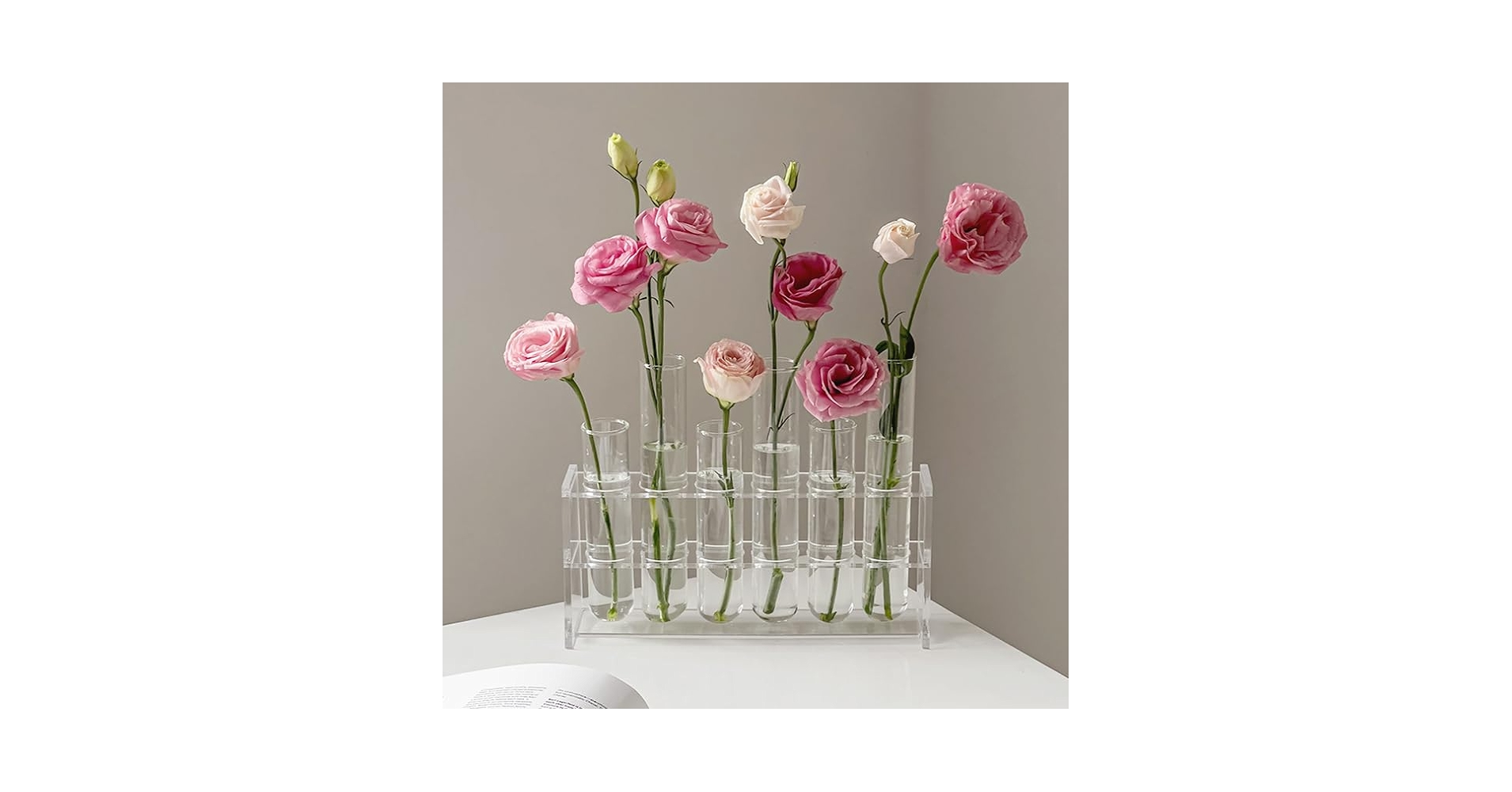BRANCH・BIT LANP、CYLINDER VASE、TUBE VASE Amazon.com: Hinged Bud Vase 10 Pack, Glass Thin Cylinder