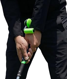 2-in-1 Golf Swing Trainer Aid - Wrist Hinge & Square Clubface Control with Instant Tactile Feedback - Ergonomic Corrective Grip for Perfect Hand Position - Fix Slice & Build Muscle Memory