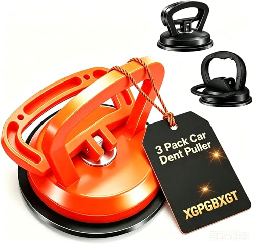 XGPGBXGT 3-Pack Car Dent Puller Upgraded Dent Puller Durable PC Plastic Handle Thickened Rubber Suction Cup Paintless Repair Tool Great for Dent Repair Object Moving and Door Handle Use