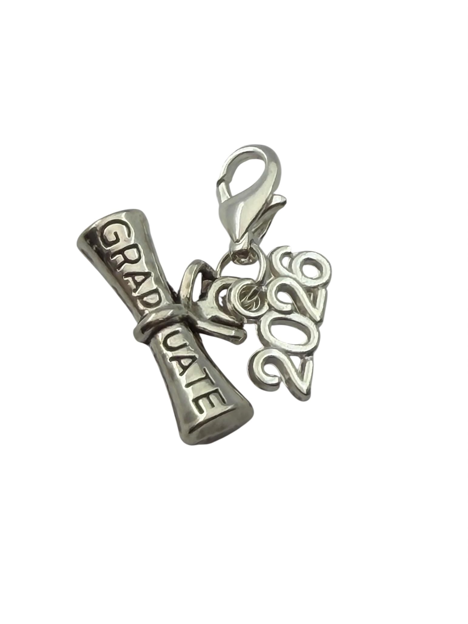 Libby's Market Place Graduation Diploma 2026 Clip on Charm with Organza Bag and Graduation Gift Card