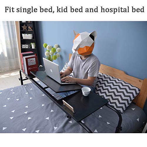 Komorebi KOMOREBI-111 Overbed Table With Wheels Laptop Desk Cart Table Over The Bed Table Adjustable Height And Length thumb #2