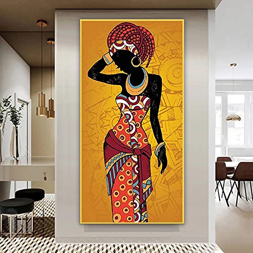 Simplicité décor image de femme africaine pour un intérieur inspirant