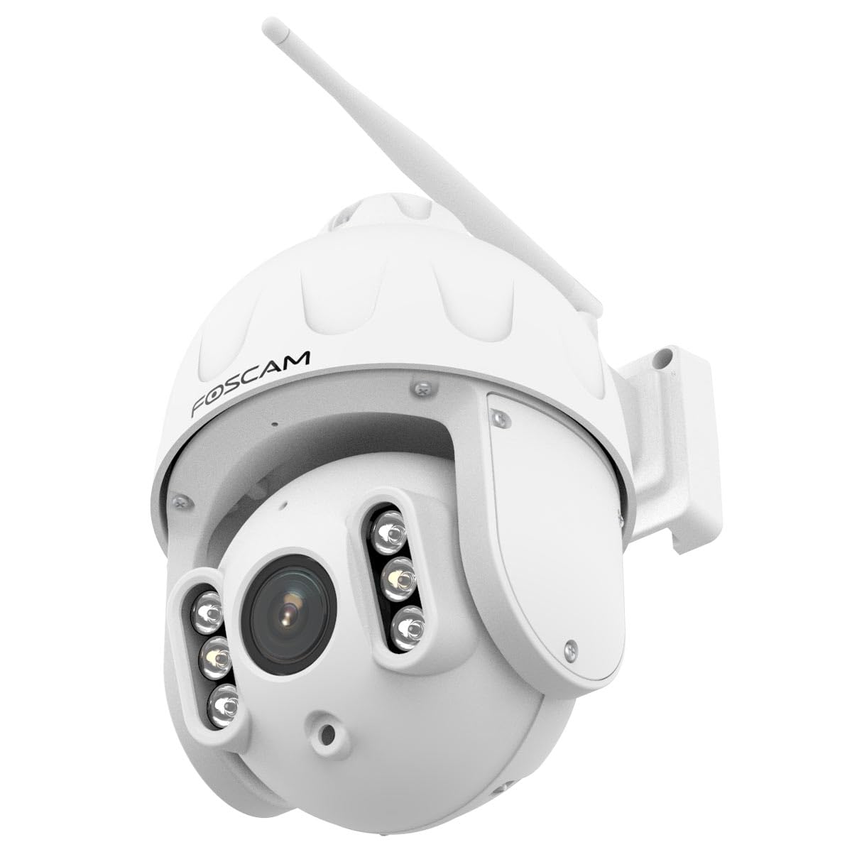 Foscam SD8P hochauflösende 8-MP Dualband-WLAN PTZ Dome Überwachungskamera mit 4-Fach optischem Zoom und intelligenter Personen- und Fahrzeugerkennung