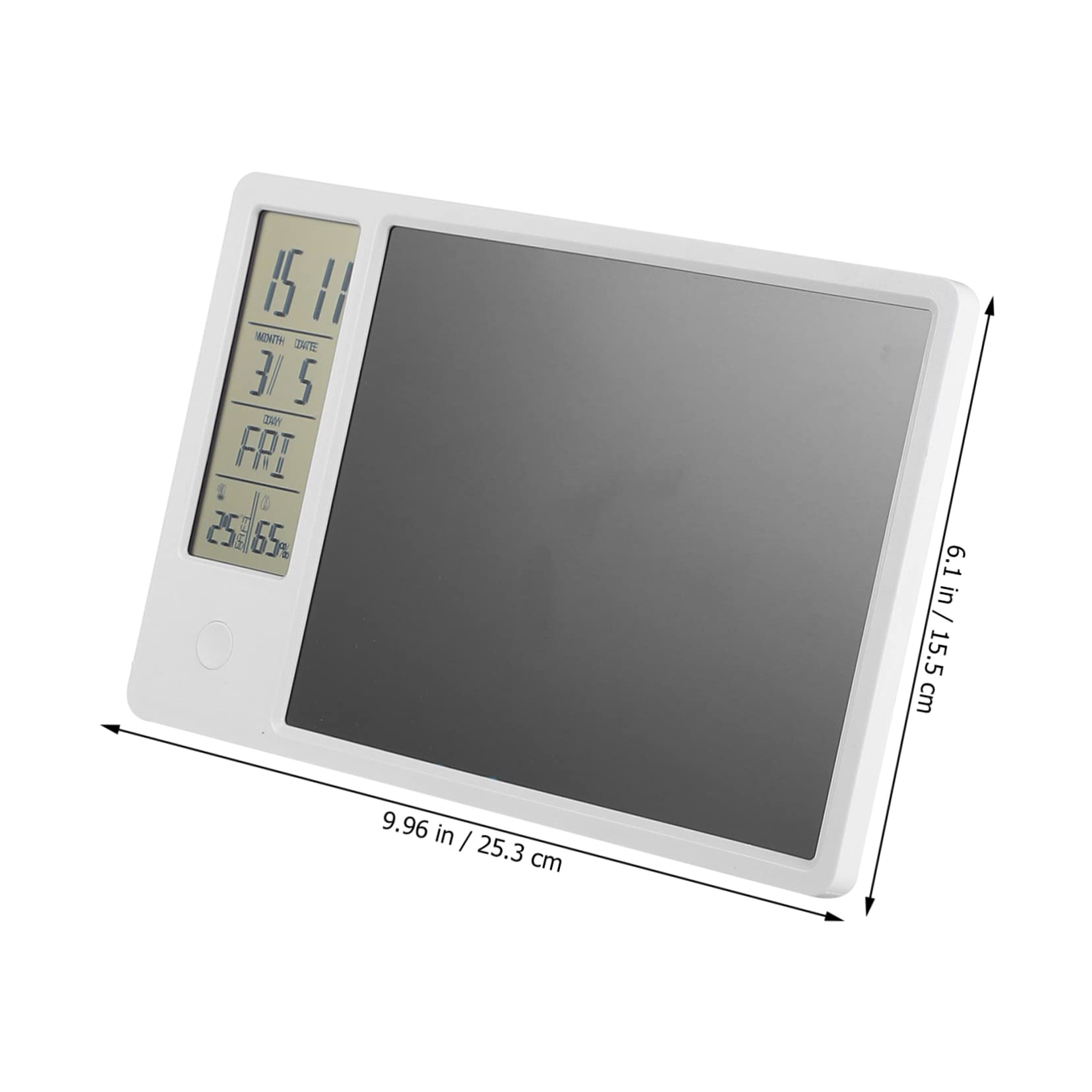Mobestech Tablet Scrittura Lcd Con Calendario Digitale Orologio Display Temperatura e Umidità Batteria Ricaricabile Usb Casa e Ufficio