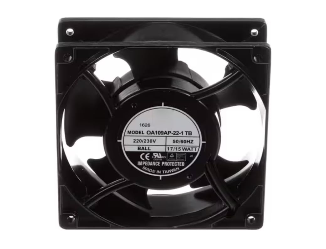 Fits XLT Ovens 1626 E170149 Axial Fan, 220/230V, 50/60HZ, 17/15W for C Version, C Version Hood, D Version