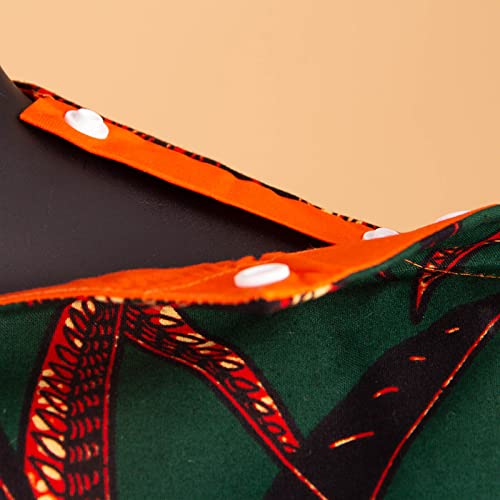 African Coupleswear Women's Ankara Printed Top and Pants Set Party Men's Top and Pants Set4