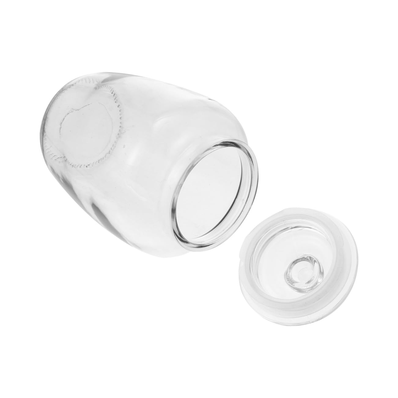 Toyvian Großer Durchsichtiger Glas Lagerbehälter 2200 ml Luftdicht mit Deckel für Getrocknete Früchte Nüsse Haushalt