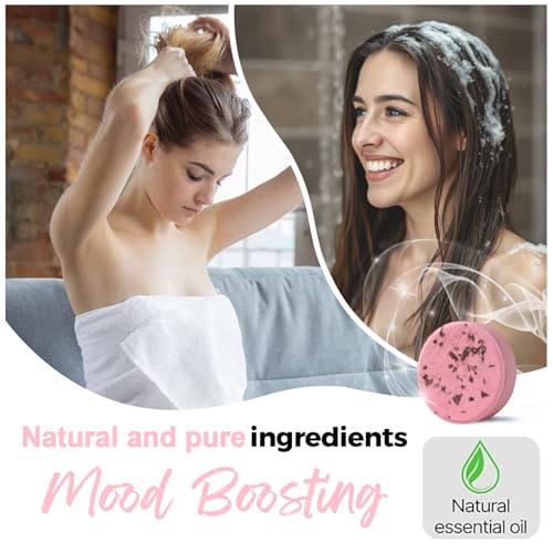 Image of SWCANDY Shower Steamers Aromatherapy Birthday Gifts for Women Travel Essentials, 8 Pcs Strawberry, Bath Bombs Shower Bombs with Natural Essential Oils, Relaxation Home SPA